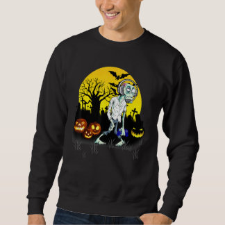 Sweatshirt Monstre de jeu vidéo zombie de joueur Halloween