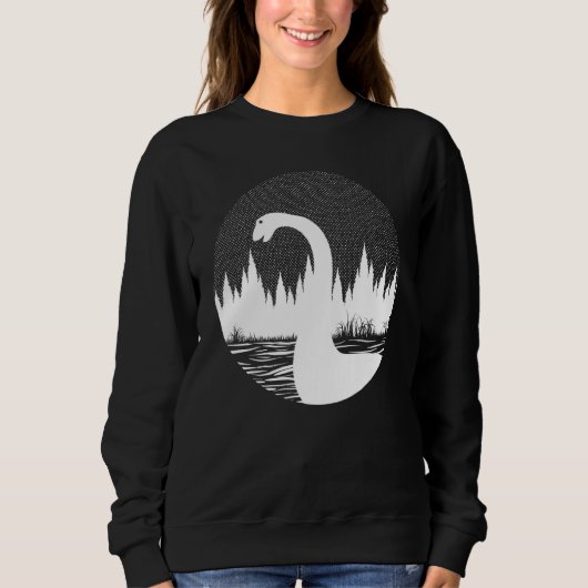 Sweatshirt Monstre du Loch Ness Nessie Folklore Cool Création (Devant)