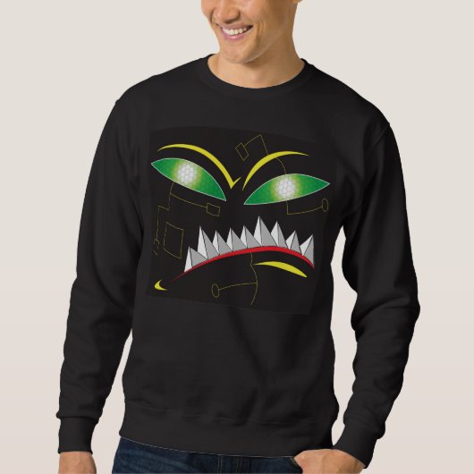 Sweatshirt monstre numérique (Devant)