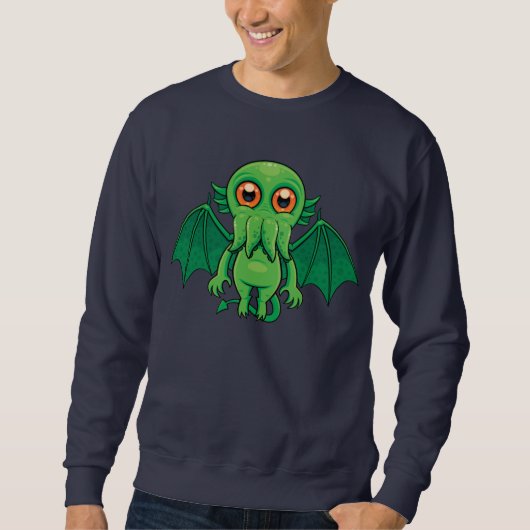Sweatshirt Monstres de Cute Green (Devant)