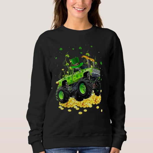 Sweatshirt Monstres lépreux Shamrock St Patrick Day B (Devant)