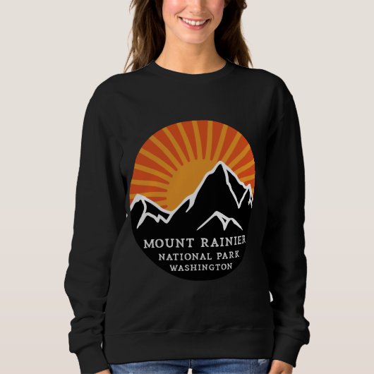 Sweatshirt Mont Rainier National Park Washington Sunset Moun (Devant)