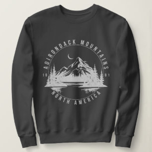 Sweatshirt Montagnes Adirondack Rétro Vintage 1981