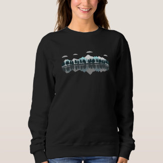 Sweatshirt Montagnes Paysage Extérieur Nature Arbres Réflecti