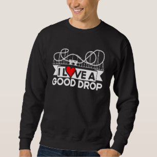 Sweatshirt Montagnes Russes J'adore Une Bonne Chute Montagnes