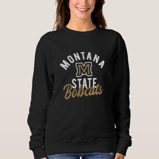 Sweatshirt Montana State University Bobcats Écriture Classiqu (Devant)