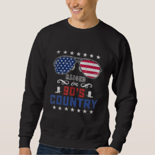 Sweatshirt Montée Sur Les Années 90 Country Music Aviator Lun