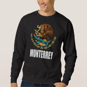 Sweatshirt Monterrey Mexique Drapeau Mexicain Aigle Escudo