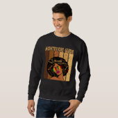 Sweatshirt Montessori Guide Afro African American Black Histo (Devant entier)