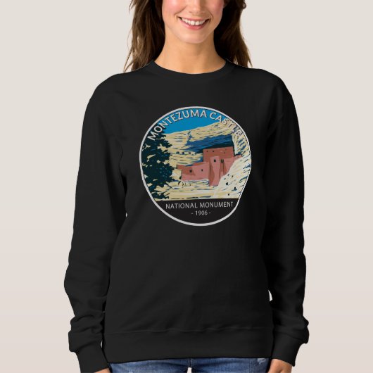 Sweatshirt Montezuma Castle National Monument Arizona Vintage (Devant)