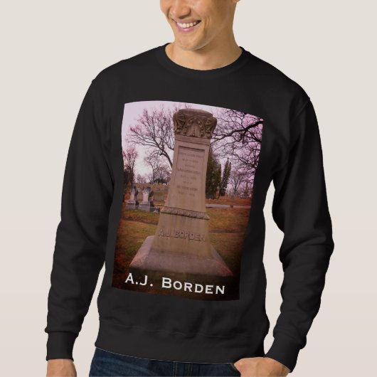 Sweatshirt Monument Borden, Fall River, MA - A.J. Borden (Devant)