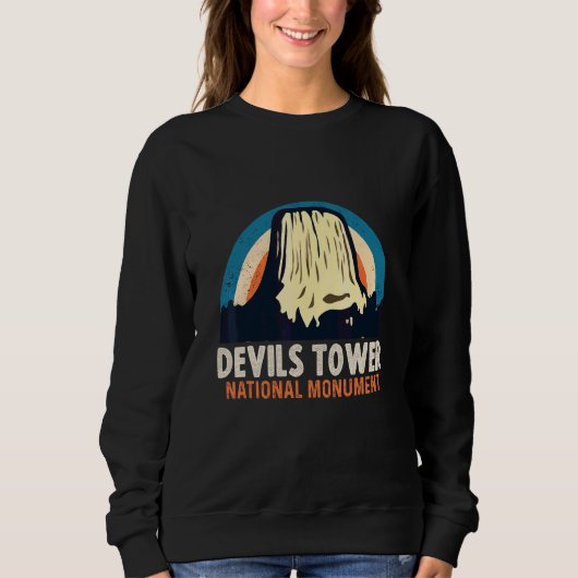 Sweatshirt Monument national de Devils Tower Wyoming Nature H (Devant)
