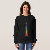 Sweatshirt Monuments en lumière | Burj Khalifa (Devant entier)