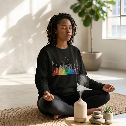 Sweatshirt Monuments en lumière | Taj Mahal