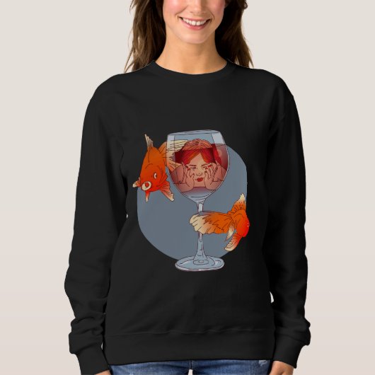 Sweatshirt Mood& Vin O Horloge (Devant)