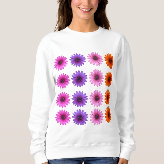 Sweatshirt Moody Modern Winter Botanical Christmas violet (Devant)