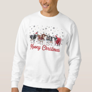 Sweatshirt Mooey Noël adorable vache cadeau significatif