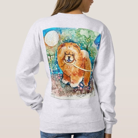 Sweatshirt MOONLIT STROLL Chow devant et derrière (Dos)