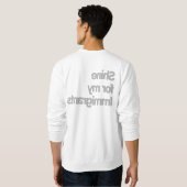 Sweatshirt Morcellement d'un immigré/d'éclat pour mes (Dos entier)