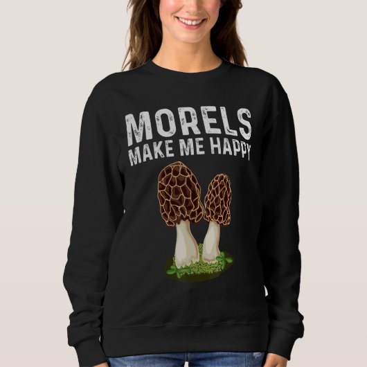 Sweatshirt Morel Mushroom For Men Women Mushroom Hunters (Devant)