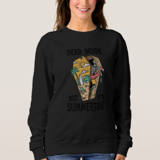 Sweatshirt Mort à l'intérieur mais c'est l'été Plage gothiqu