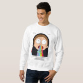 Sweatshirt Morty Goodbye Moonmen Citation Graphique (Devant entier)