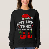 Sweatshirt Most likely to get the most presents (Devant)