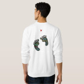 Sweatshirt Mot-images avant et dos de pratique en matière de (Dos entier)