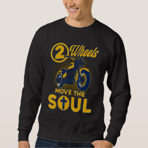 Sweatshirt Motard chrétien 2 roues font bouger l'âme