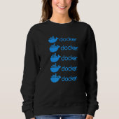Sweatshirt Moteur Docker Programmation Logiciel de codage Dév (Devant)