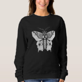 Sweatshirt Moth Insect Magical Esoteric Line Illustration 5 (Devant)