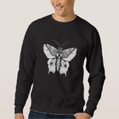 Sweatshirt Moth Insect Magical Esoteric Line Illustration  5 (Devant)