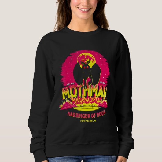 Sweatshirt Mothman Cryptid Cr (Devant)