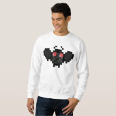 Sweatshirt mothman de pixel (Devant entier)