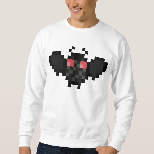 Sweatshirt mothman de pixel (Devant)