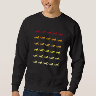 Sweatshirt Motif Animal Rétro Iguane