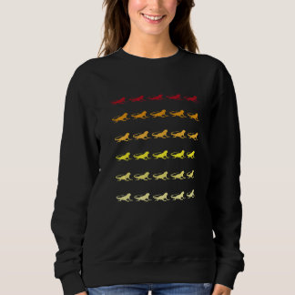 Sweatshirt Motif Animal Rétro Iguane