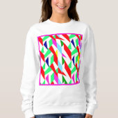 Sweatshirt Motif chromatique coloré (Devant)