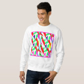 Sweatshirt Motif chromatique coloré (Devant entier)