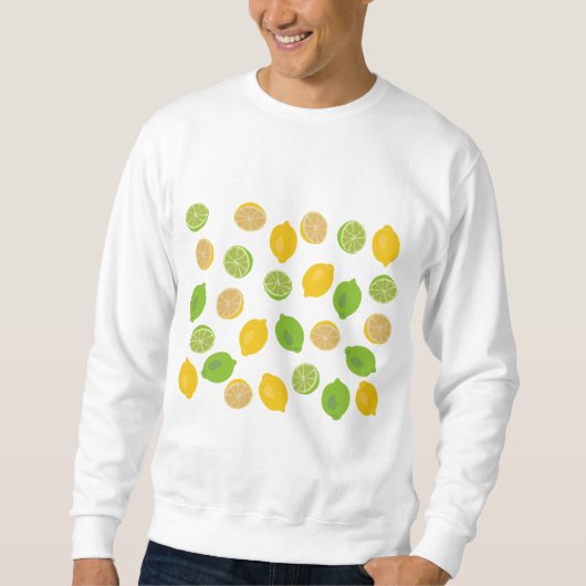 Sweatshirt Motif citron et citron vert (Devant)