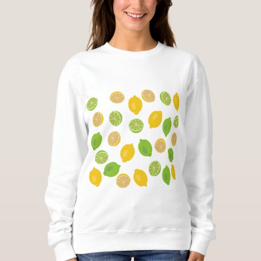 Sweatshirt Motif citron et citron vert (Devant)