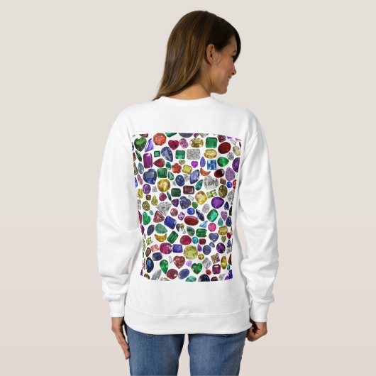 Sweatshirt Motif coloré Gemstone & Diamond (Dos entier)
