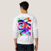 Sweatshirt Motif d'abstractions colorées (Dos entier)