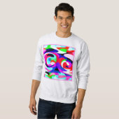 Sweatshirt Motif d'abstractions colorées (Devant entier)