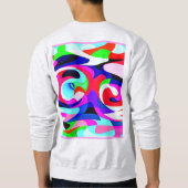 Sweatshirt Motif d'abstractions colorées (Dos)