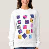 Sweatshirt Motif de blocs colorés Abstraits (Devant)