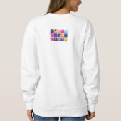 Sweatshirt Motif de blocs colorés Abstraits (Dos)