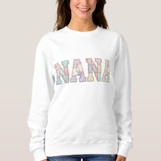 Sweatshirt Motif de courtepoint en patchwork pastel Nana Flor