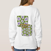 Sweatshirt Motif de fleurs blanches (Dos)