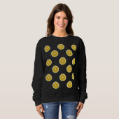Sweatshirt Motif de fruits citrons (Devant entier)